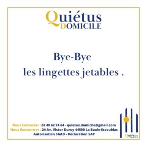 Bye-Bye les lingettes jetables